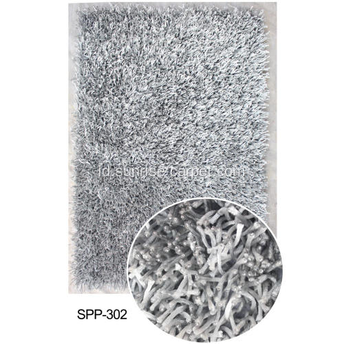 100% poliester Viscose Shaggy Rug